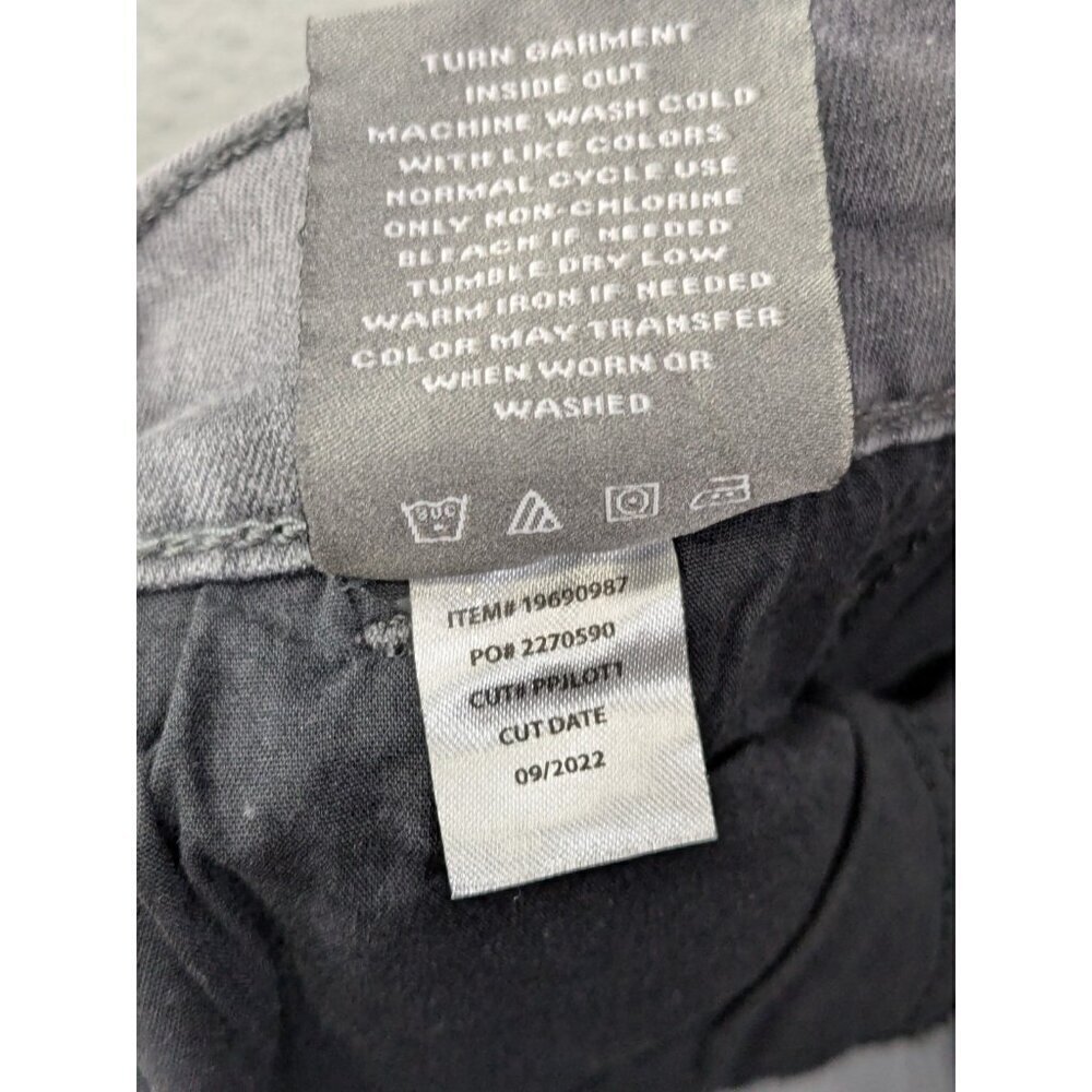 Torrid Crop Pull On Boyfriend Straight Pants Womens M/L 10 Medum/Large Gray - Picture 8 of 16